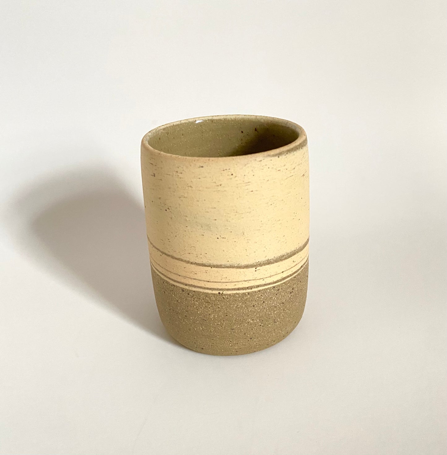 EARTH LINES: White Swirl Clay Tumblers