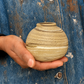 EARTH LINES: Marbled Clay Vase No19