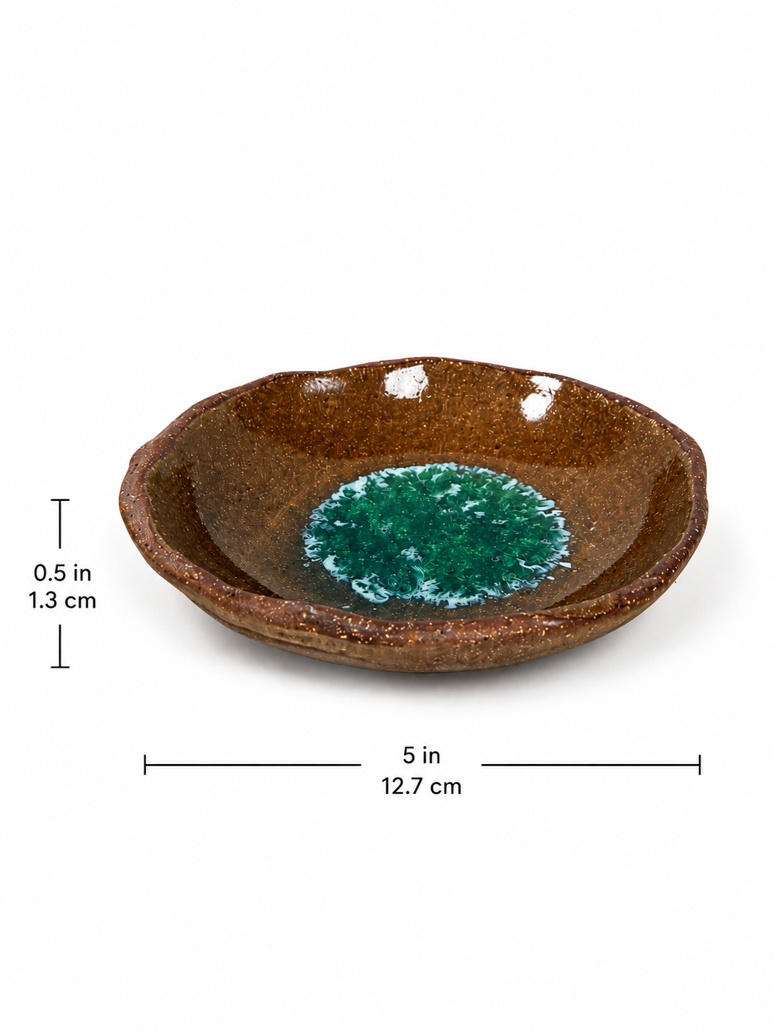 Melted Glass Trinket Plate Set