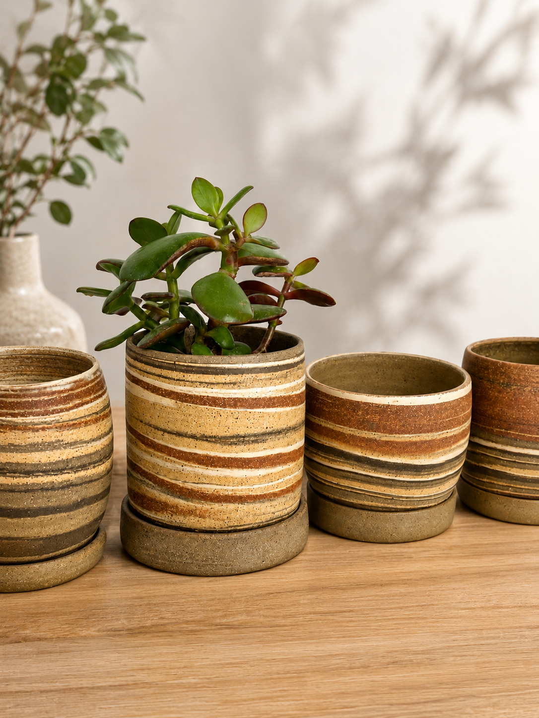 EARTH LINES: Marbled Clay Planters