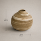 EARTH LINES: Marbled Clay Vase No20