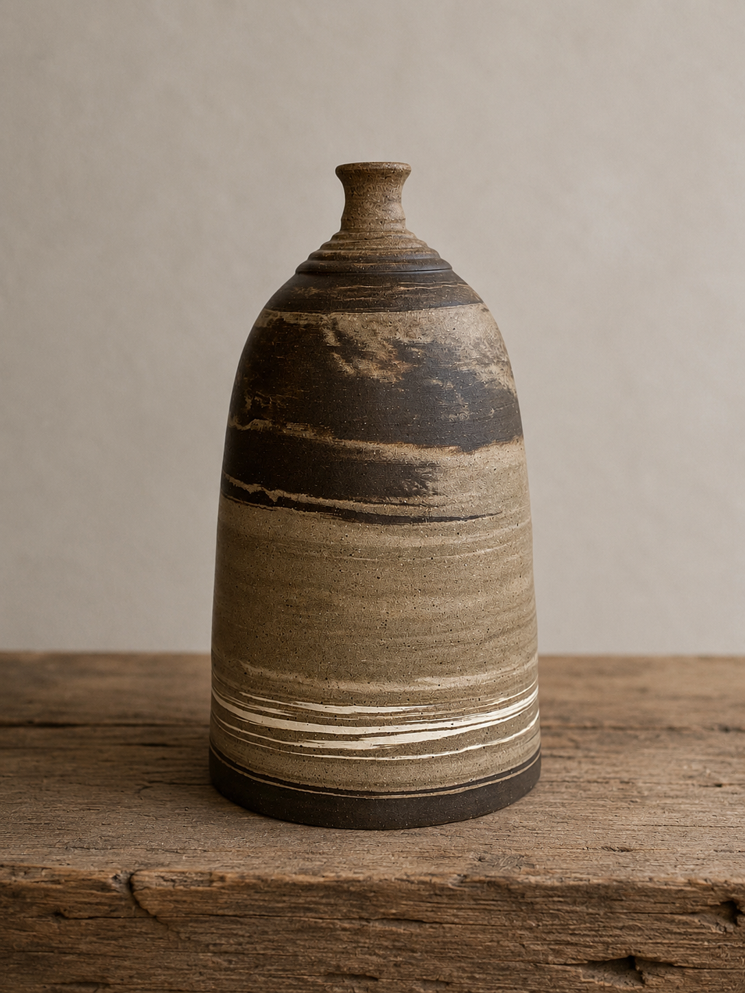 EARTH LINES: Marbled Clay Vase No4