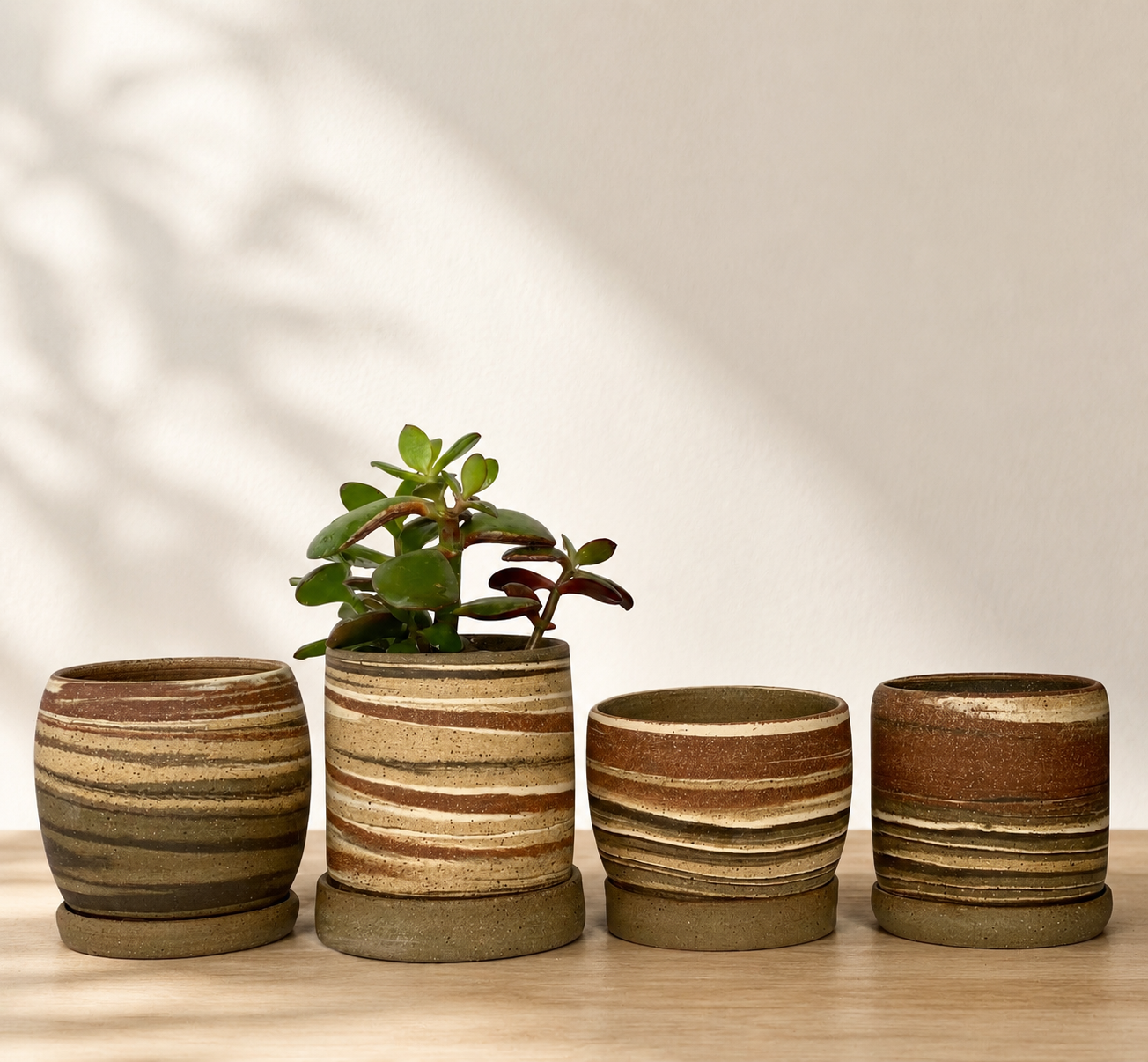 EARTH LINES: Marbled Clay Planters
