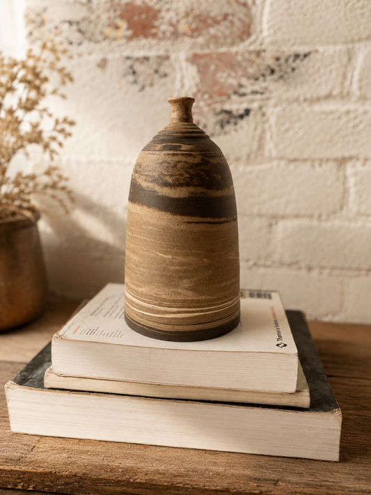 EARTH LINES: Marbled Clay Vase No4