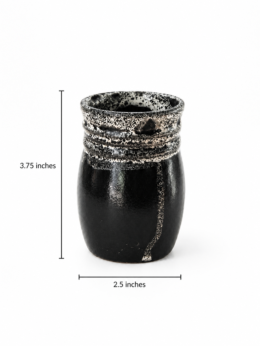 Black Speckled Stoneware Cups
