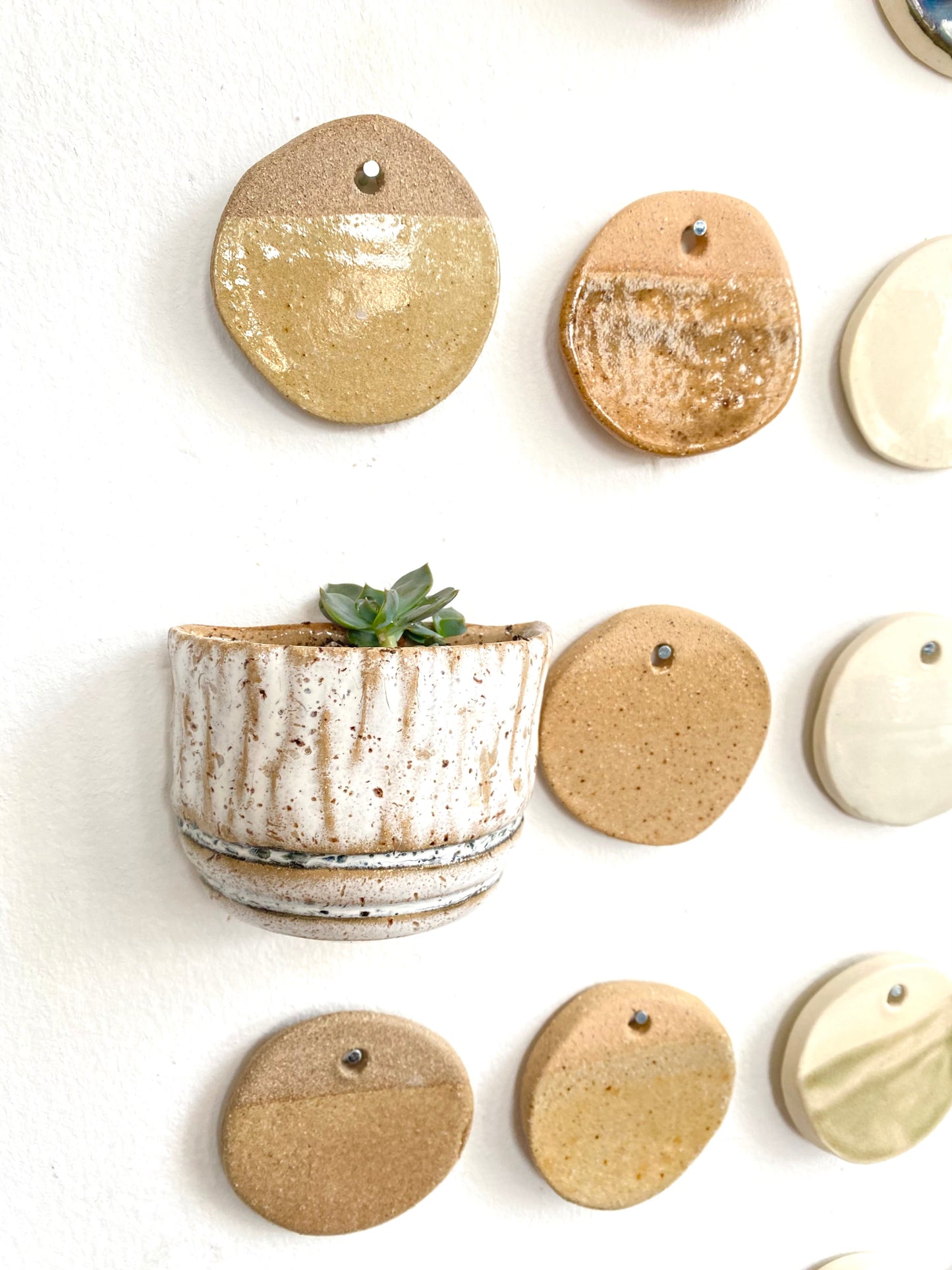 Succulent Clay Wall Pockets