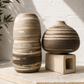 EARTH LINES: Marbled Clay Vase No12