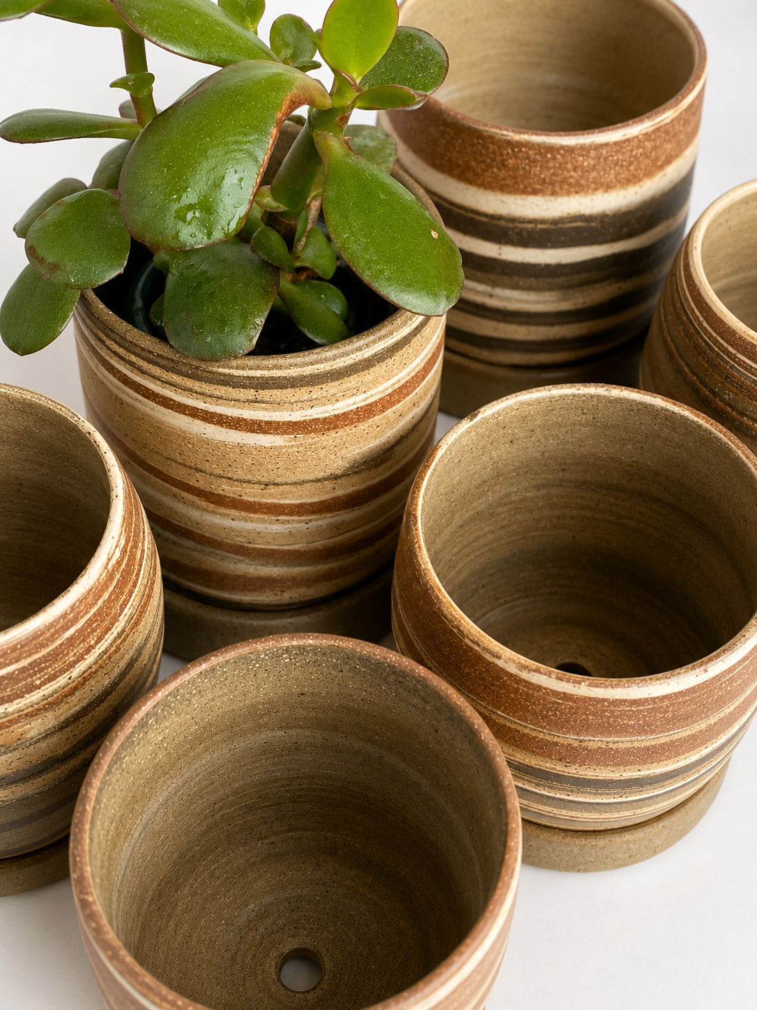 EARTH LINES: Marbled Clay Planters