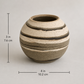 EARTH LINES: Marbled Clay Vase No16