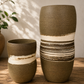 EARTH LINES: Set of Marbled Clay Vases