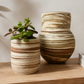 EARTH LINES: Marbled Clay Plant Holder  No4