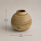 EARTH LINES: Marbled Clay Vase No19