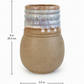 EARTH LINES: Tan Clay Vase No5