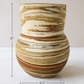 EARTH LINES: Marbled Clay Vase No25