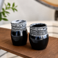 Black Speckled Stoneware Cups