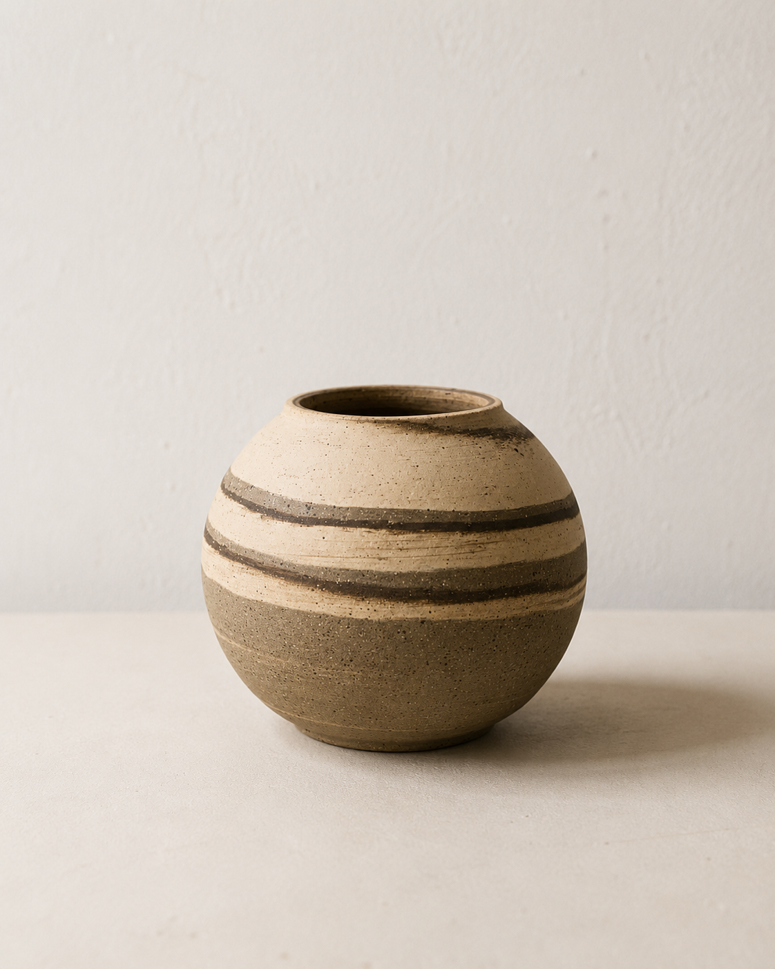 EARTH LINES: Marbled Clay Vase No16