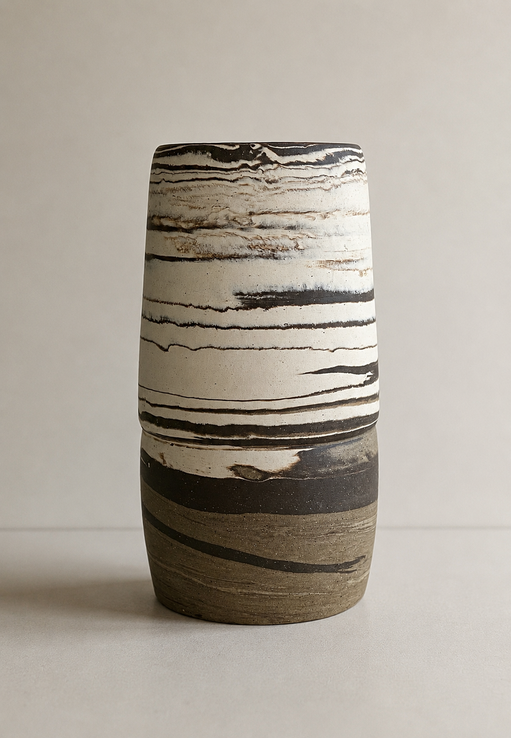 EARTH LINES: Marbled Clay Vase No2