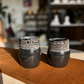 Black Speckled Stoneware Cups