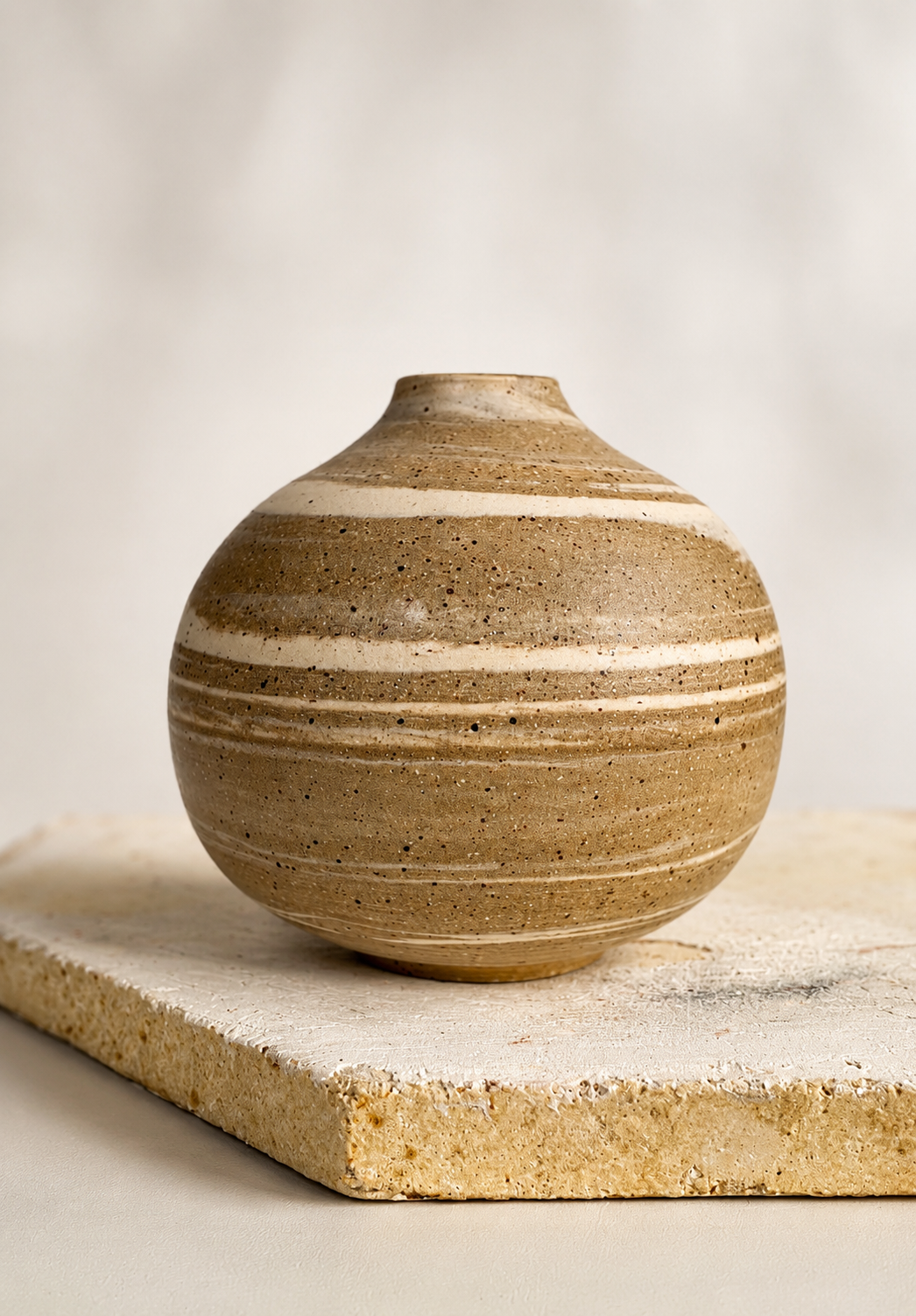 EARTH LINES: Marbled Clay Vase No20