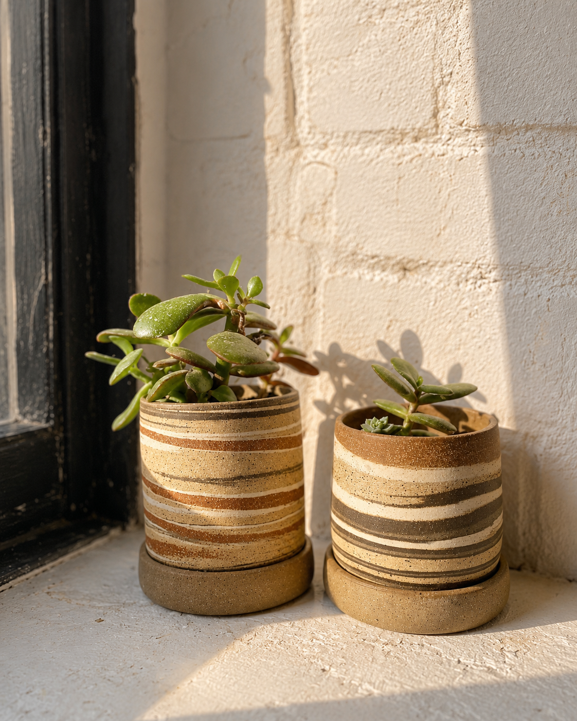 EARTH LINES: Marbled Clay Planters