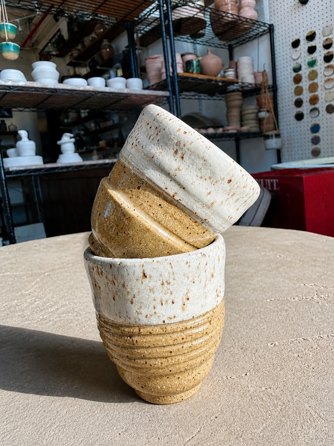Sand & Cream Mini Cups