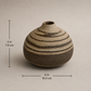 EARTH LINES: Marbled Clay Vase No21
