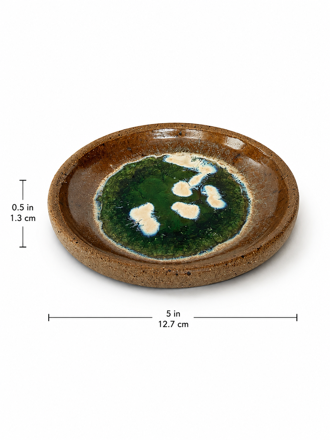 Melted Glass Trinket Plate Set