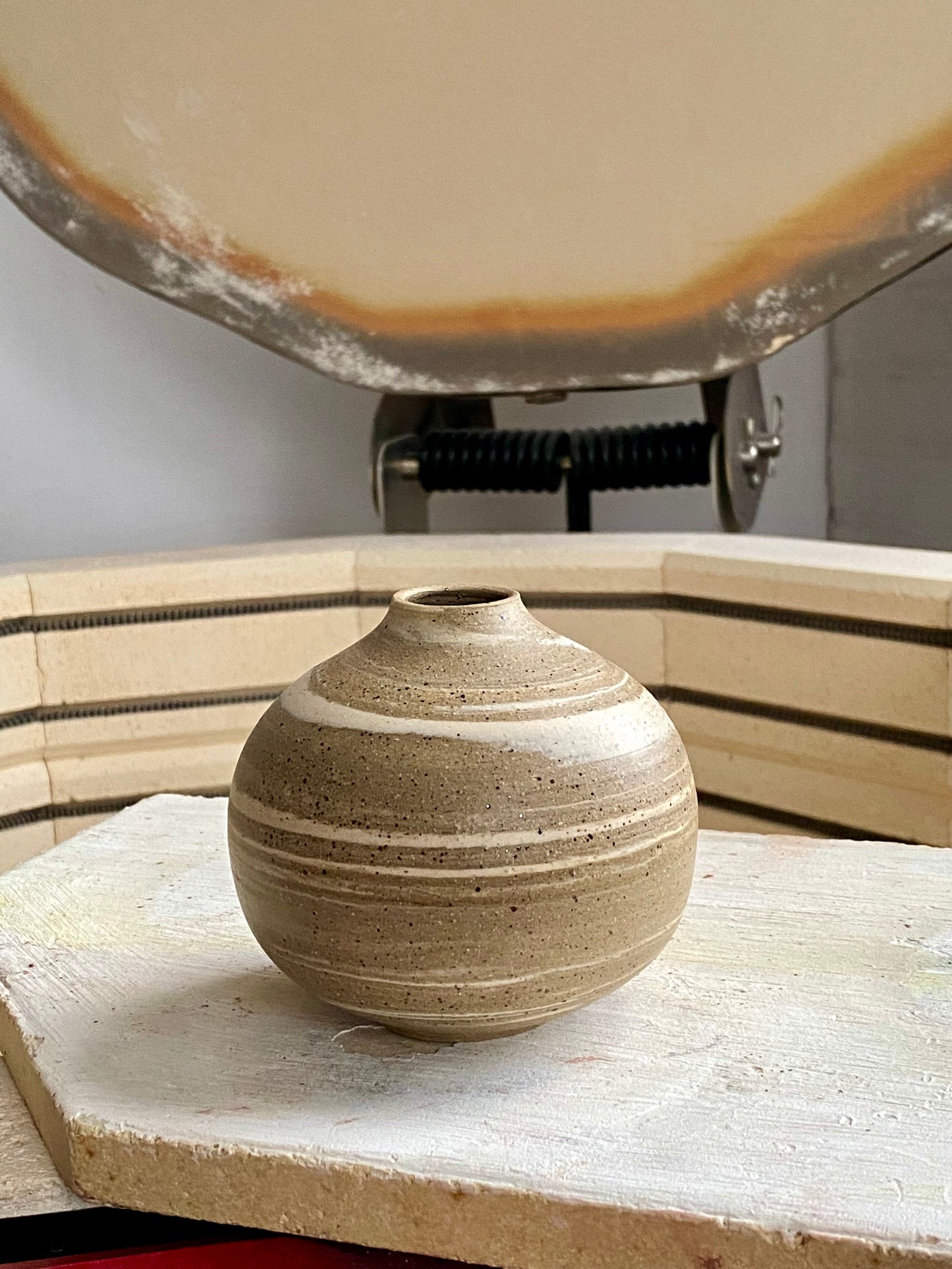 EARTH LINES: Marbled Clay Vase No20
