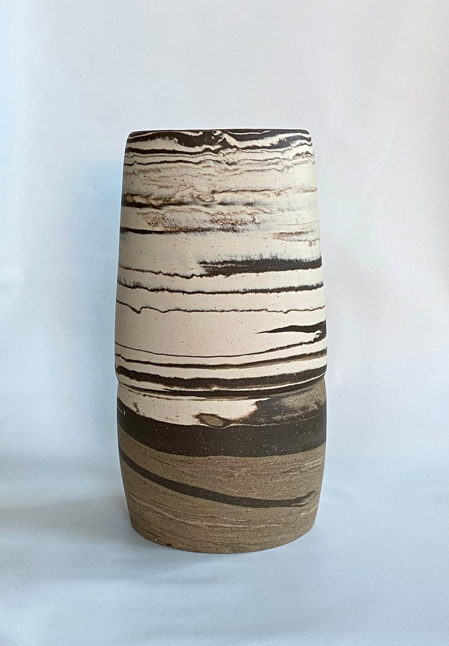 EARTH LINES: Marbled Clay Vase No2
