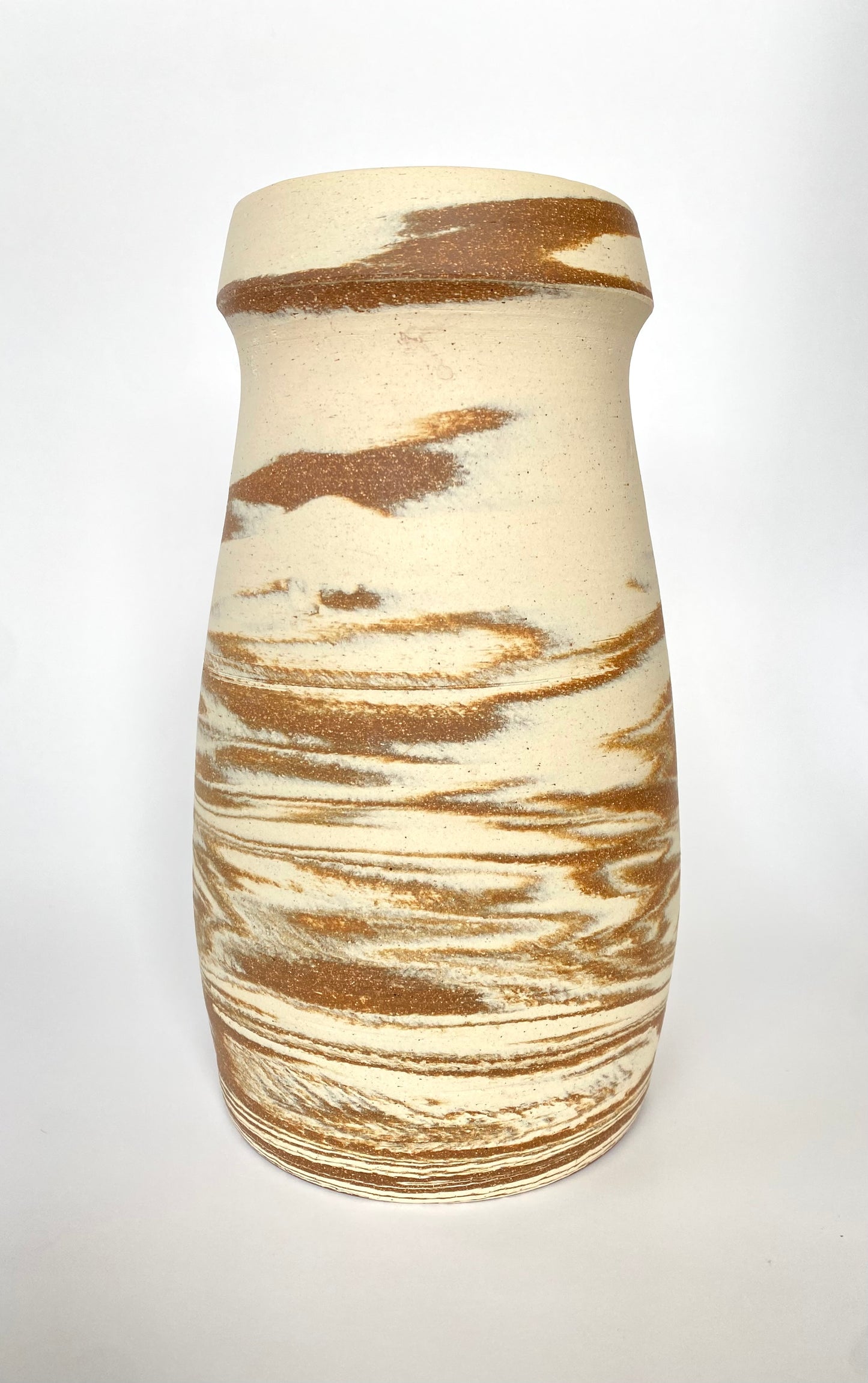 EARTH LINES: Marbled Clay Vase No28