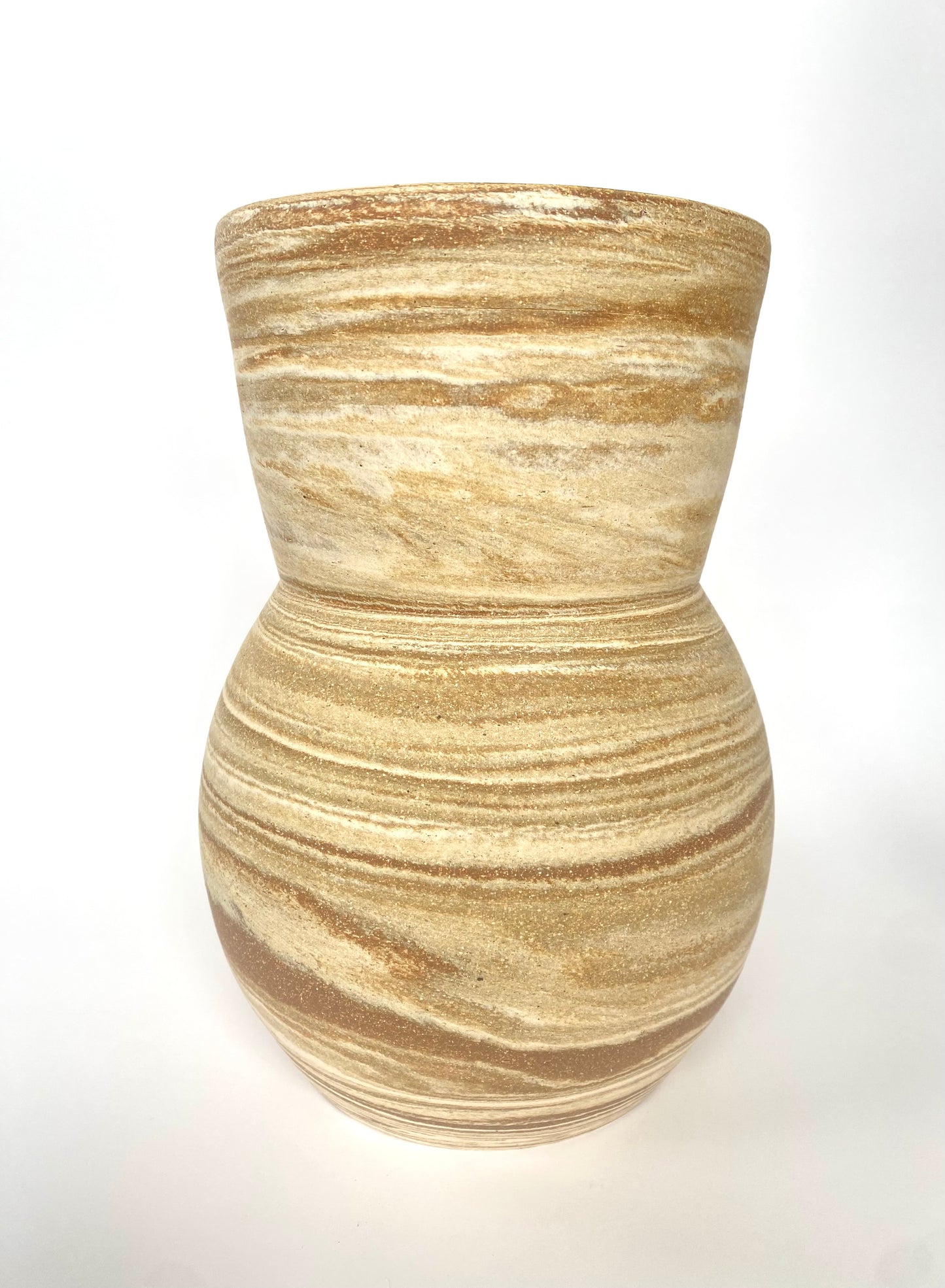 EARTH LINES: Marbled Clay Vase No27