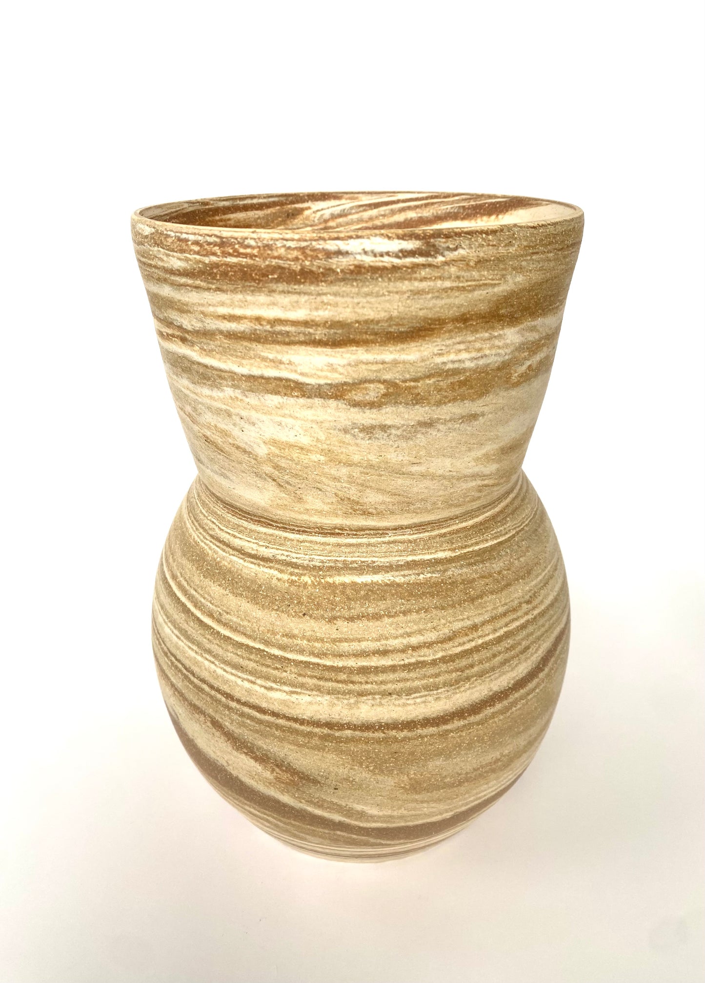 EARTH LINES: Marbled Clay Vase No27