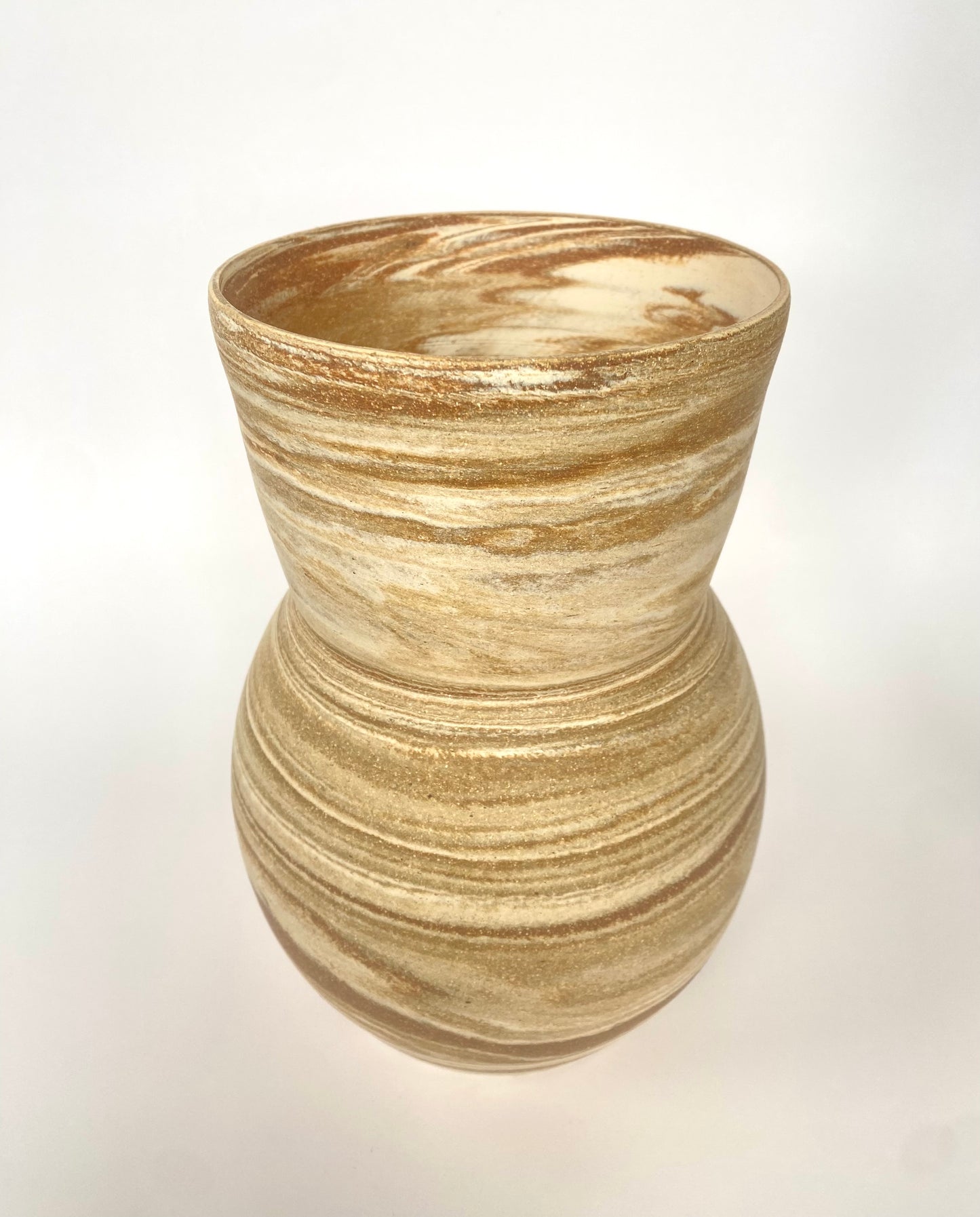 EARTH LINES: Marbled Clay Vase No27