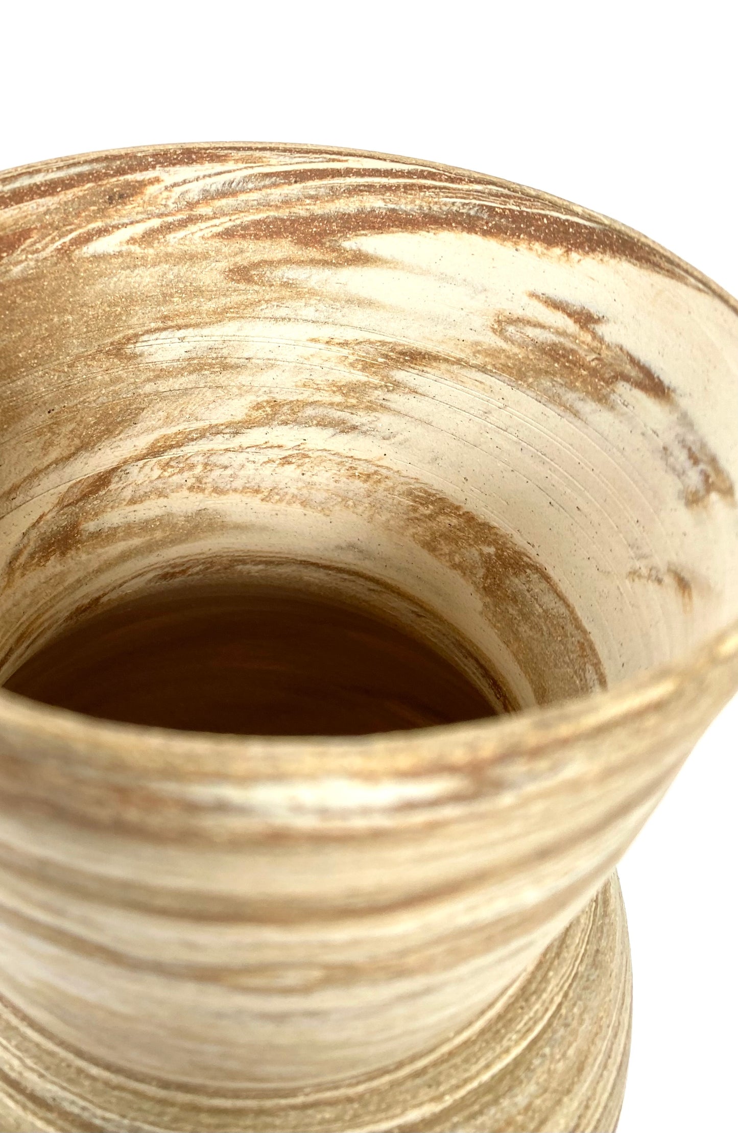 EARTH LINES: Marbled Clay Vase No27