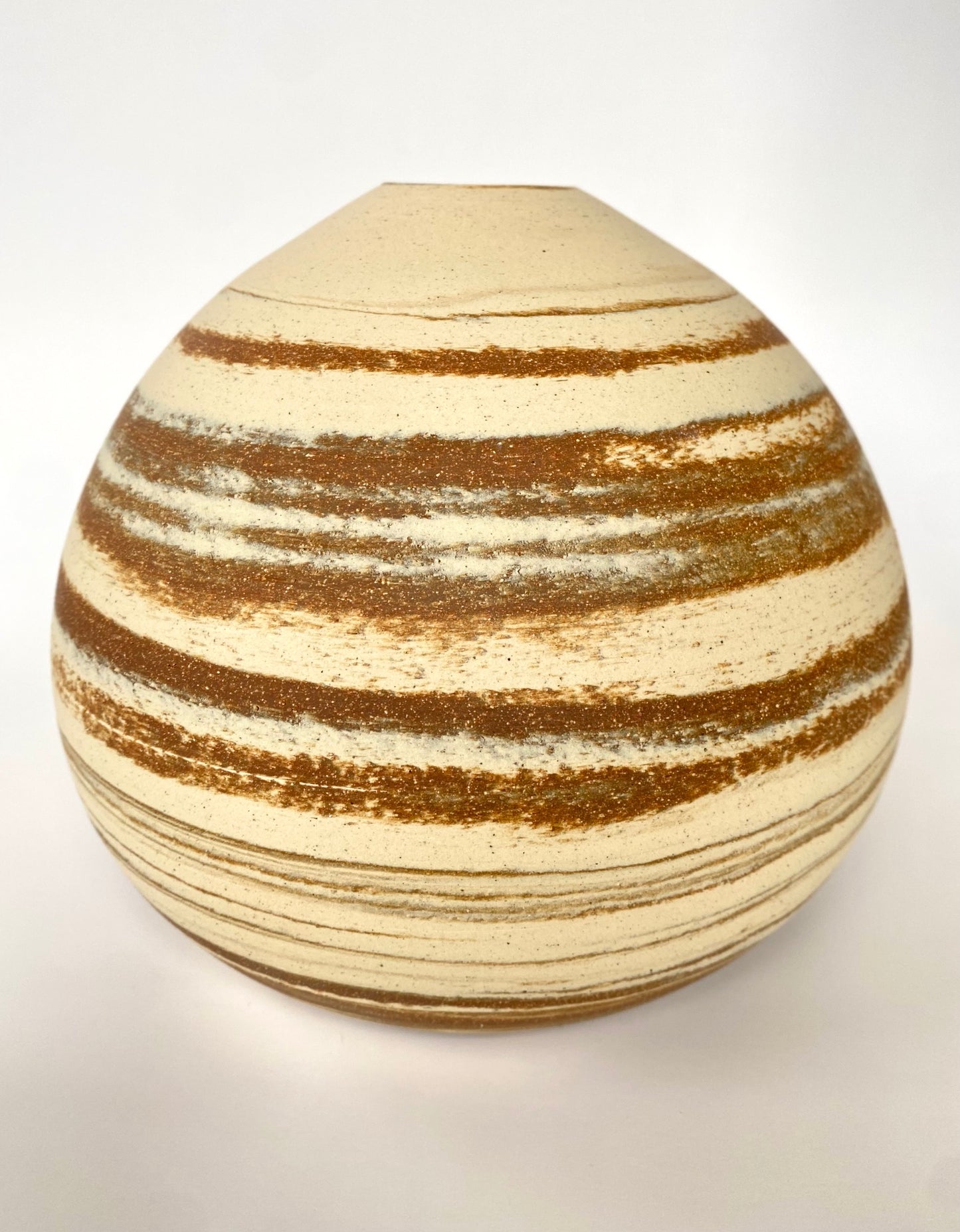 EARTH LINES: Marbled Clay Vase No26