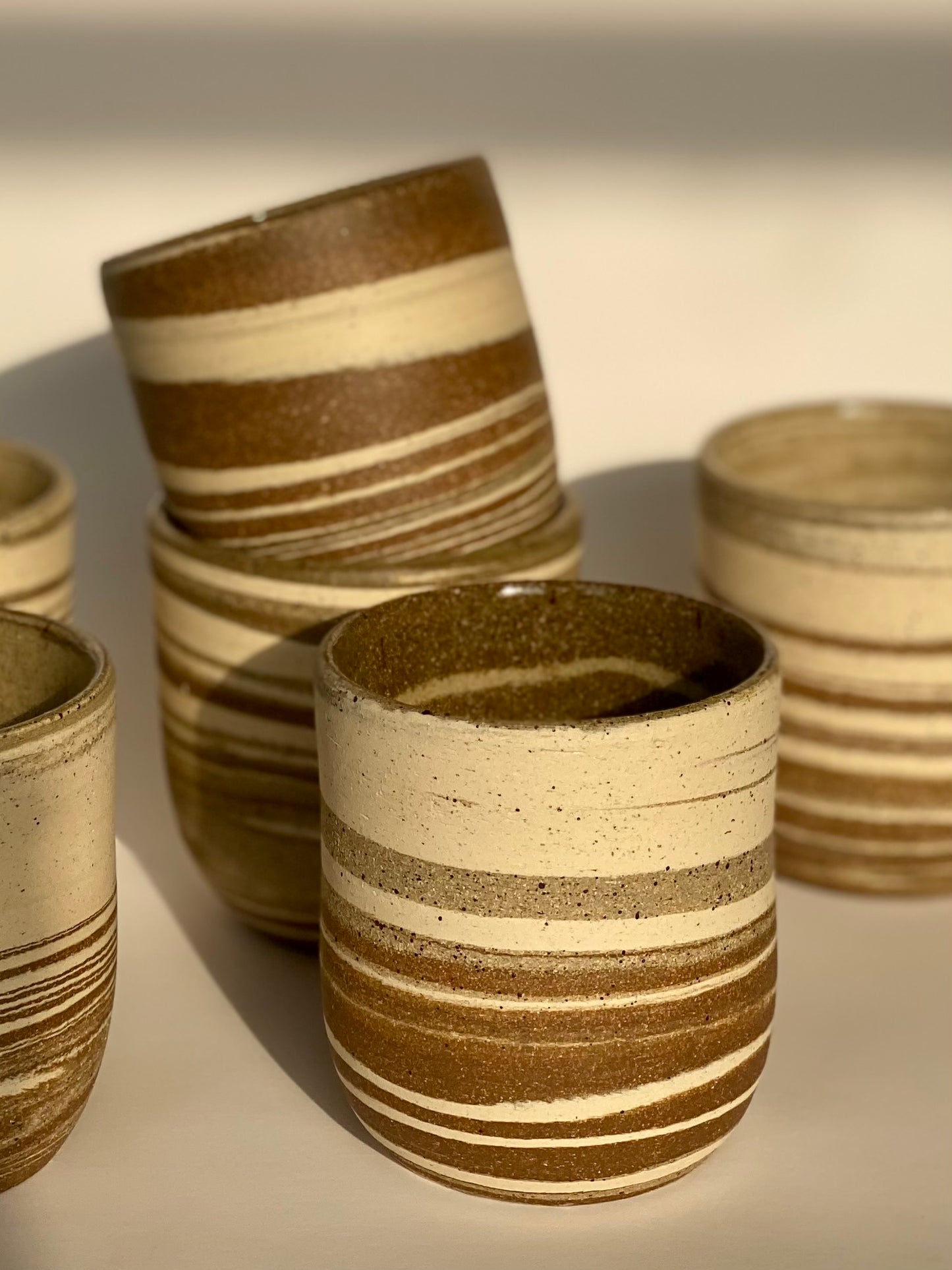 EARTH LINES: Marbled clay tumblers