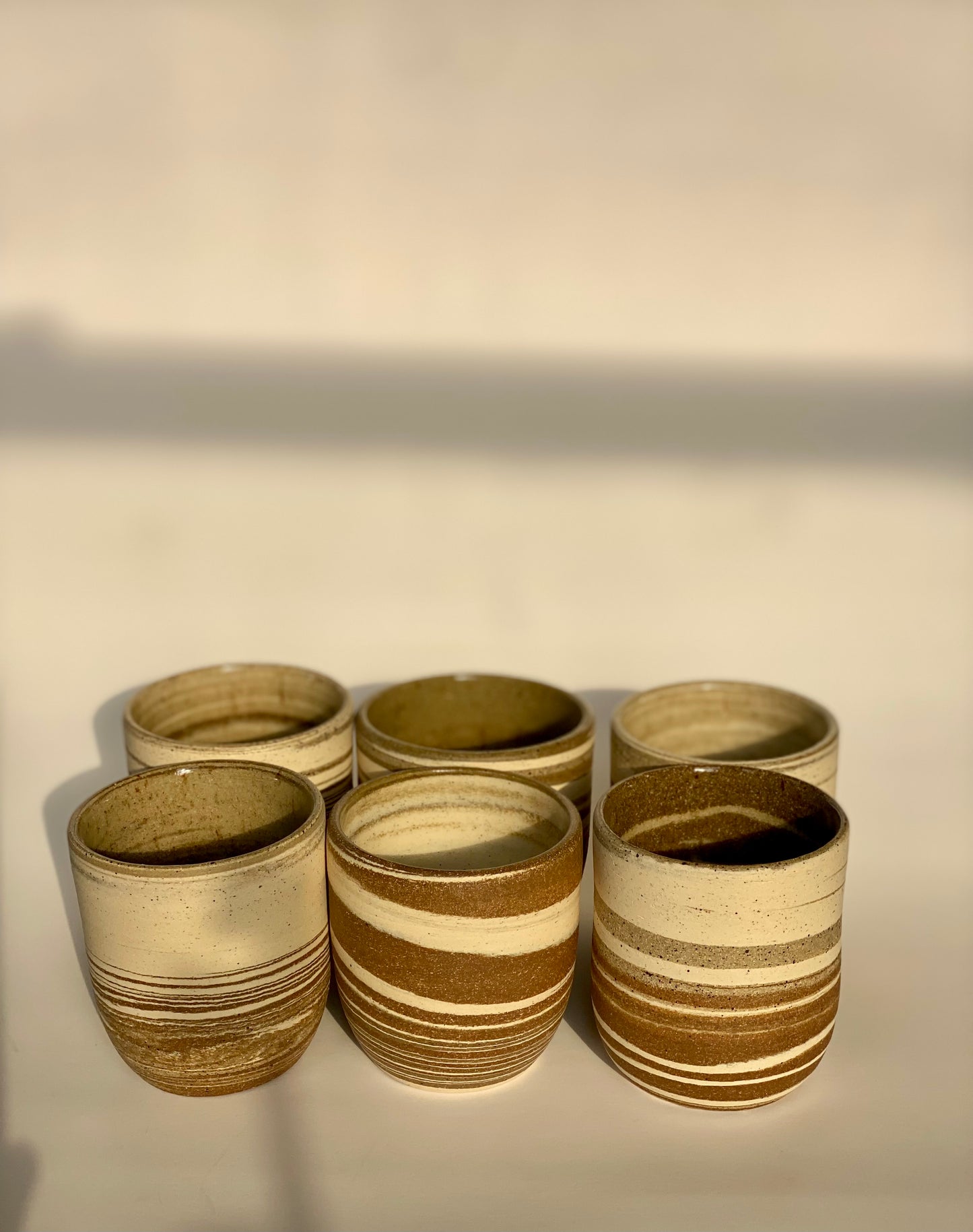 EARTH LINES: Marbled clay tumblers