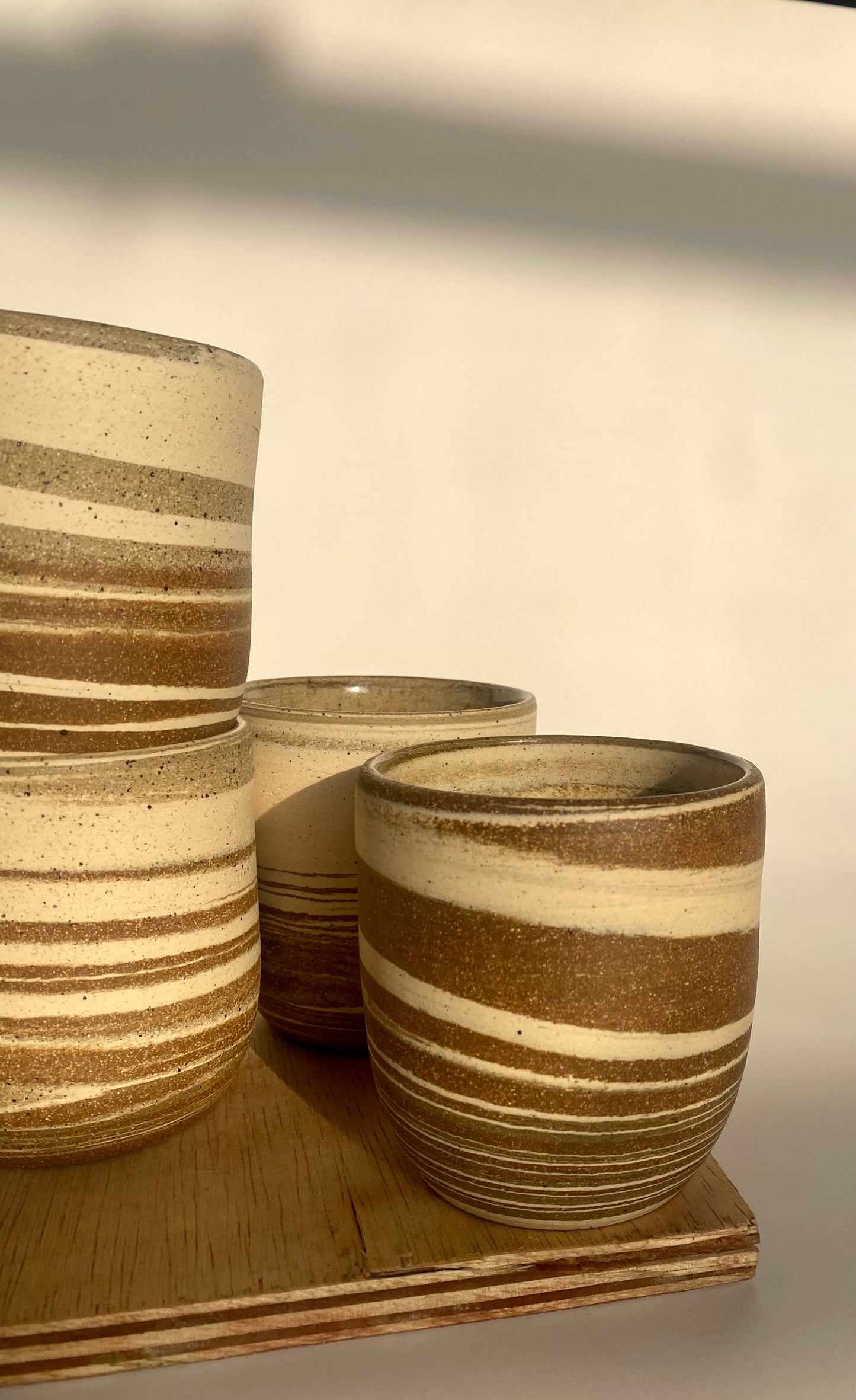 EARTH LINES: Marbled clay tumblers