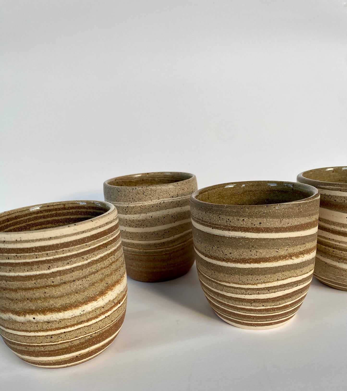 EARTH LINES: Marbled clay tumblers