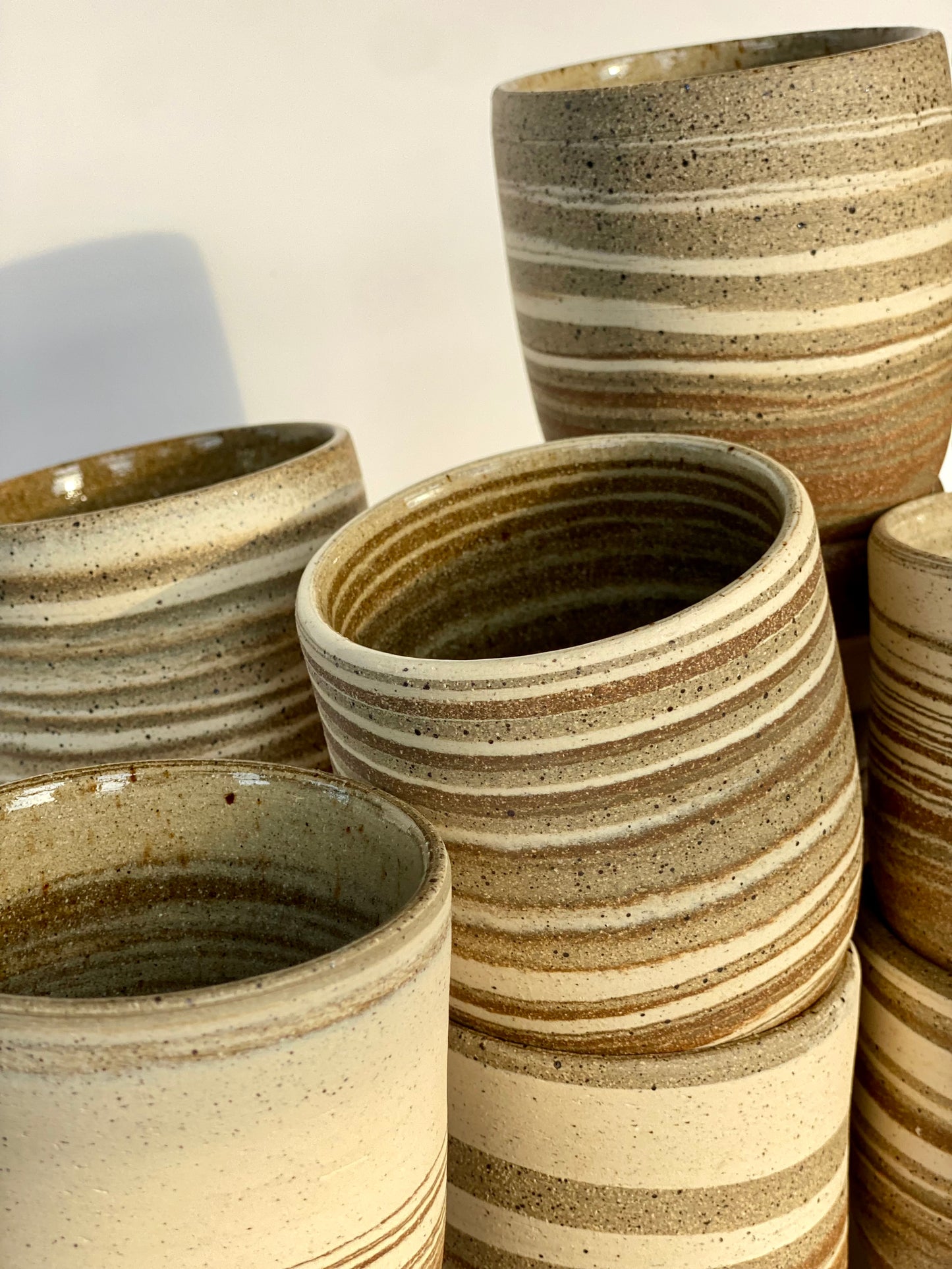 EARTH LINES: Marbled clay tumblers