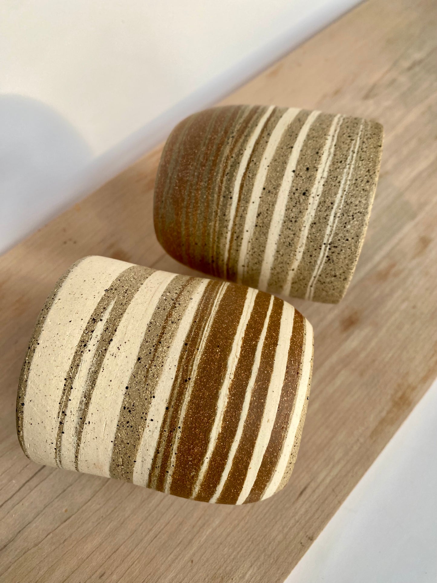 EARTH LINES: Marbled clay tumblers