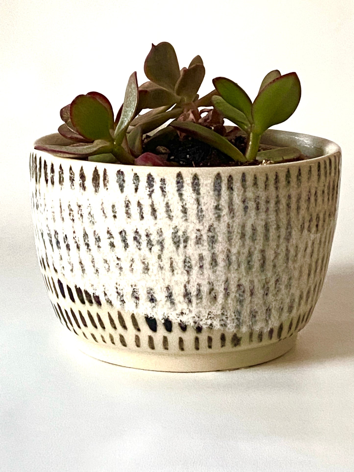 Charcoal Streaks Planter